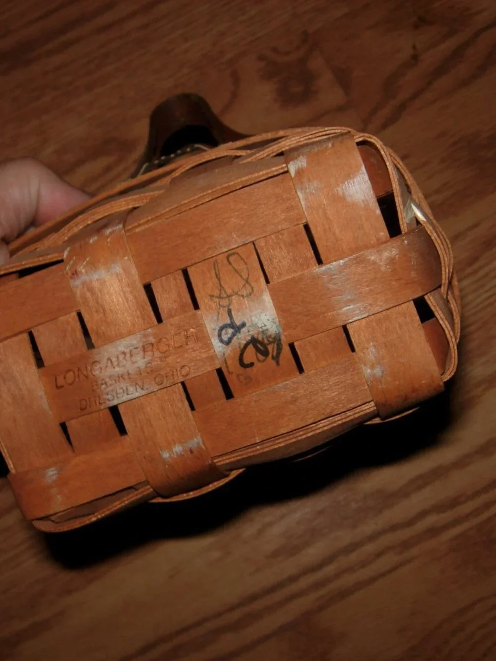 LONGABERGER SMALL KEY BASKET LEATHER STRAP